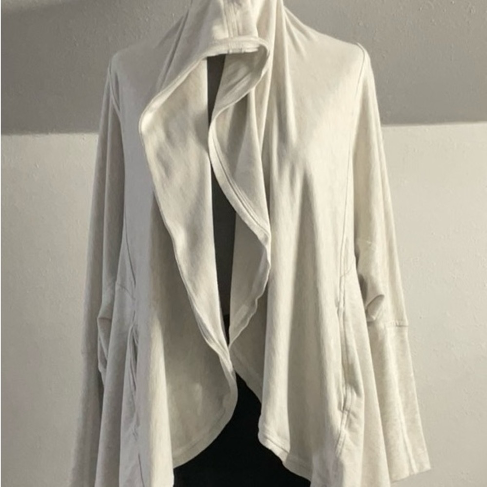 Lululemon To and Fro Heather Gray Open sweatshirt/Cardigan Sz.8/Med.